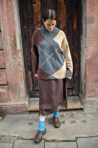 Object Zena Argle Knitted Oversized Jumper - The Mercantile London