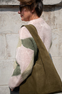 Des Petits Hauts Powder Pink Argyle Jumper - The Mercantile London