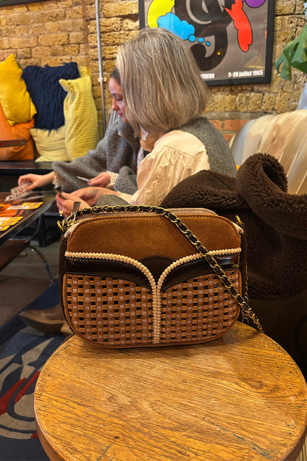 Sessùn Divine Arty Brown Shoulder Bag - The Mercantile London