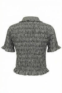 Nooki Astrid Black Check Blouse - The Mercantile London