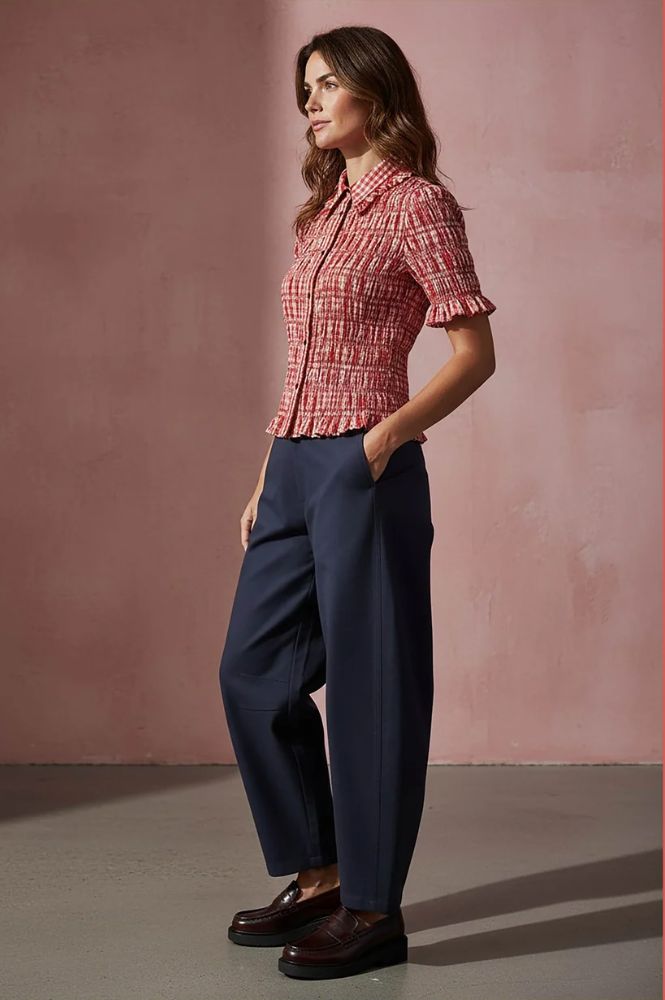 Nooki Astrid Red Check Blouse - The Mercantile London