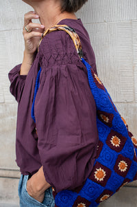 Yerse Sabannah Aubergine Blouse - The Mercantile London