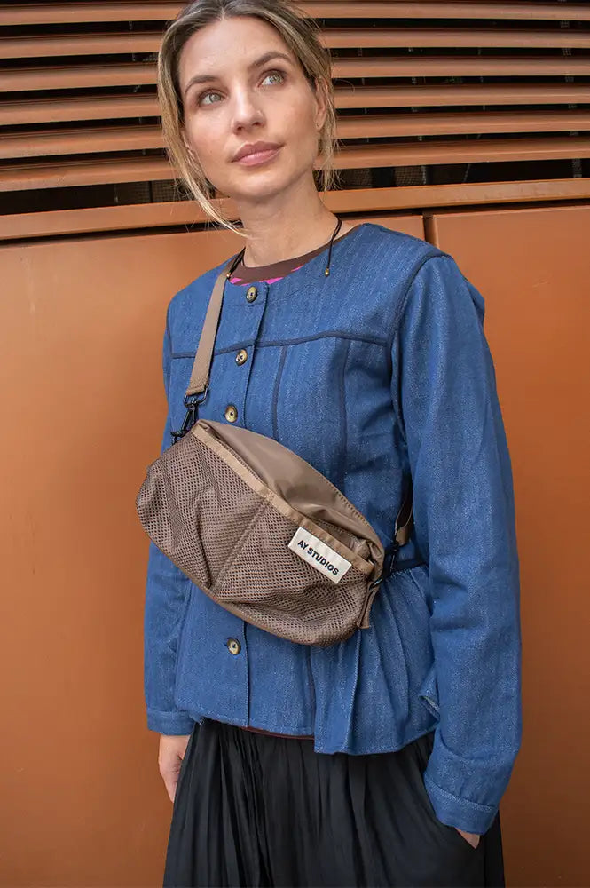 AY Studios Sling Dark Brown Bag - The Mercantile London