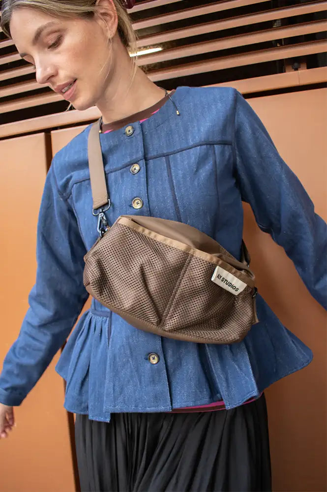 AY Studios Sling Dark Brown Bag