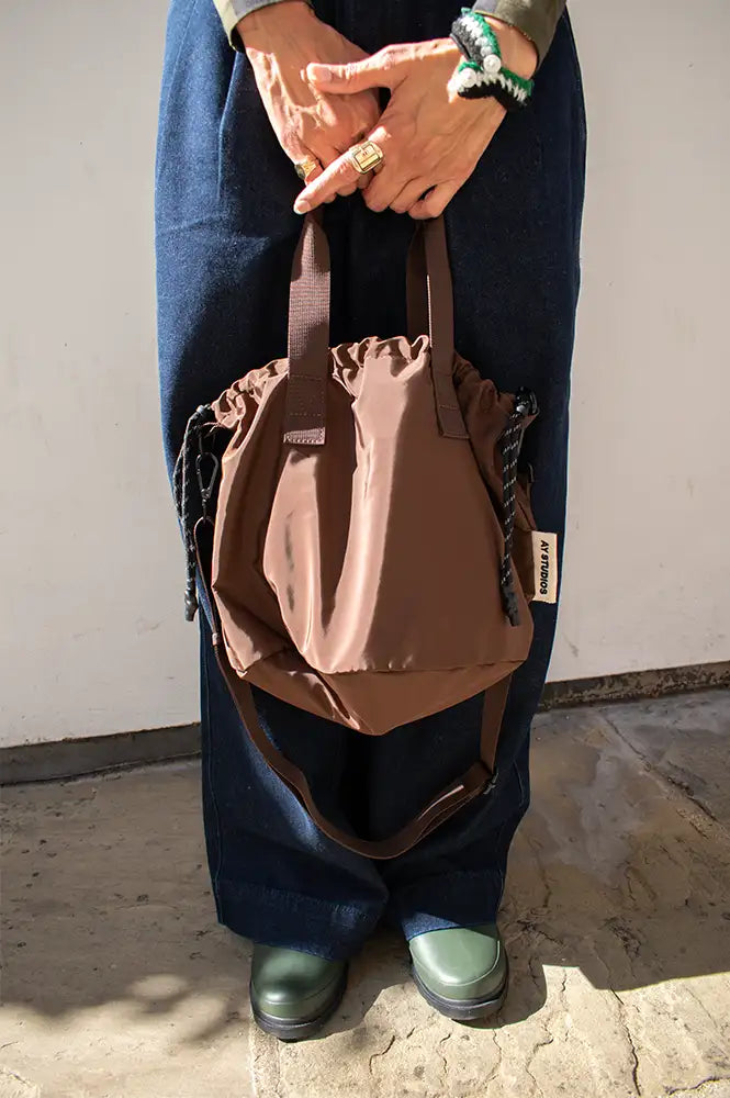 AY Studios Dark Brown Hand Bag