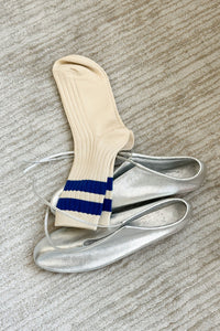 Le Bon Shoppe Her Varsity Azure Socks - The Mercantile London