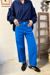 The Tiny Big Sister Azure Heavy Twill Denim Jeans - The Mercantile London