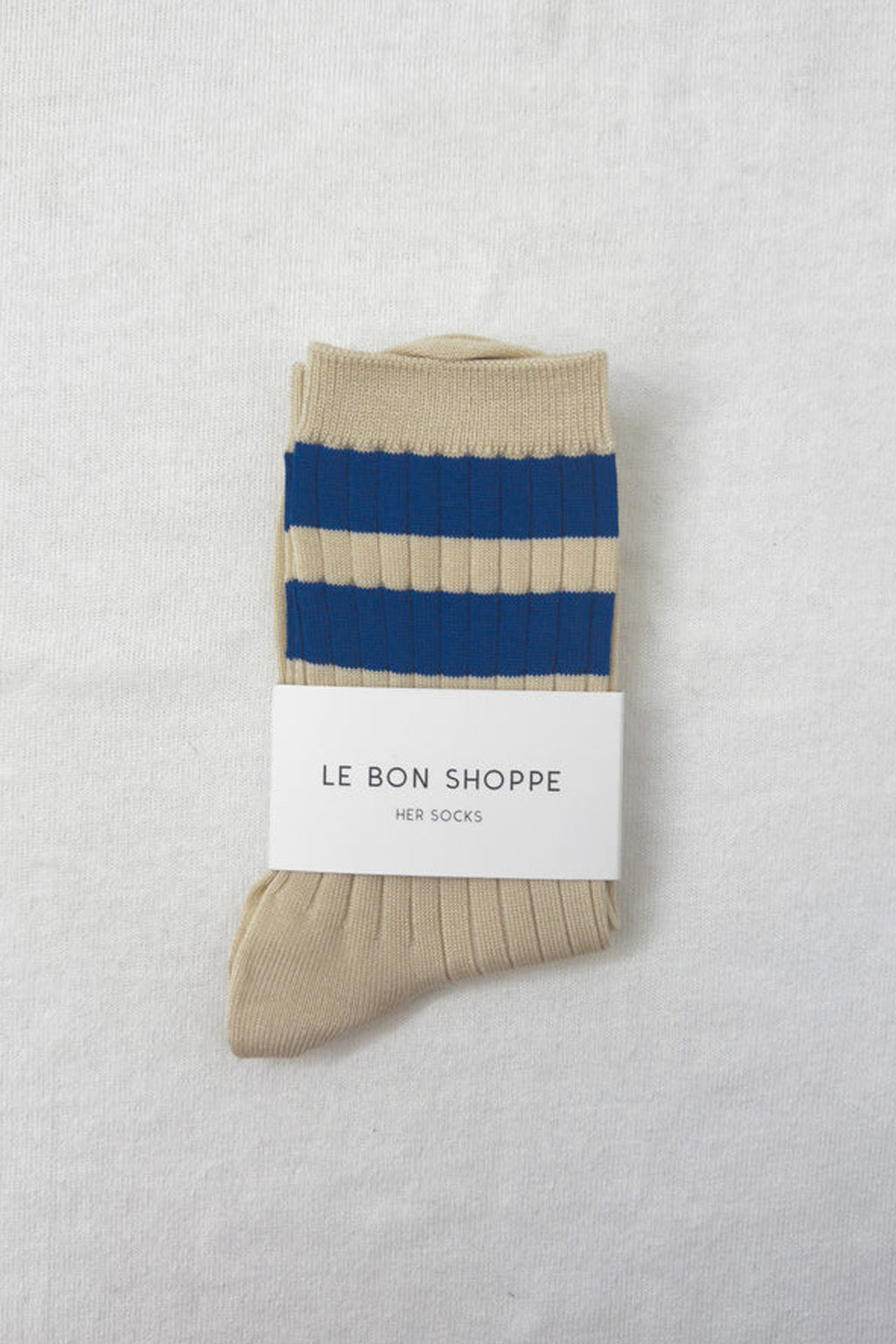 Le Bon Shoppe Her Varsity Azure Socks - The Mercantile London