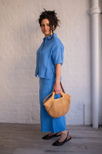Indi & Cold Azul Linen Shirt - The Mercantile London