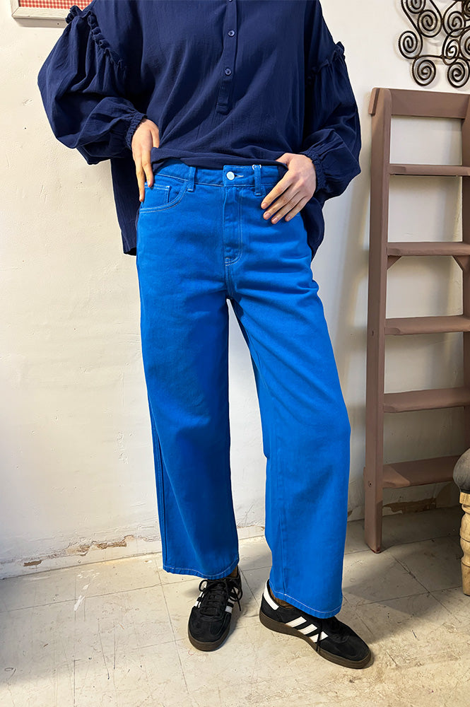 The Tiny Big Sister Azure Heavy Twill Denim Jeans - The Mercantile London