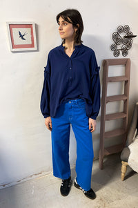 The Tiny Big Sister Azure Heavy Twill Denim Jeans - The Mercantile London