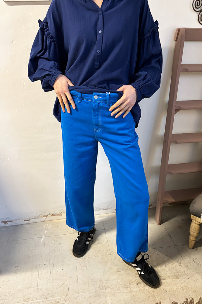 The Tiny Big Sister Azure Heavy Twill Denim Jeans - The Mercantile London