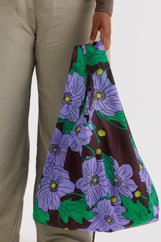 Baggu Standard Reusable Maroon Poppy Bag - The Mercantile London