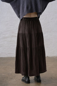 Bibico Cecile Cocoa Check Skirt