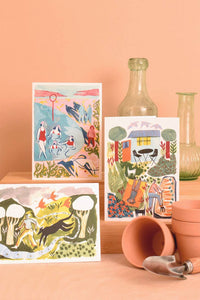 Printer Johnson The Garden Greetings Card
