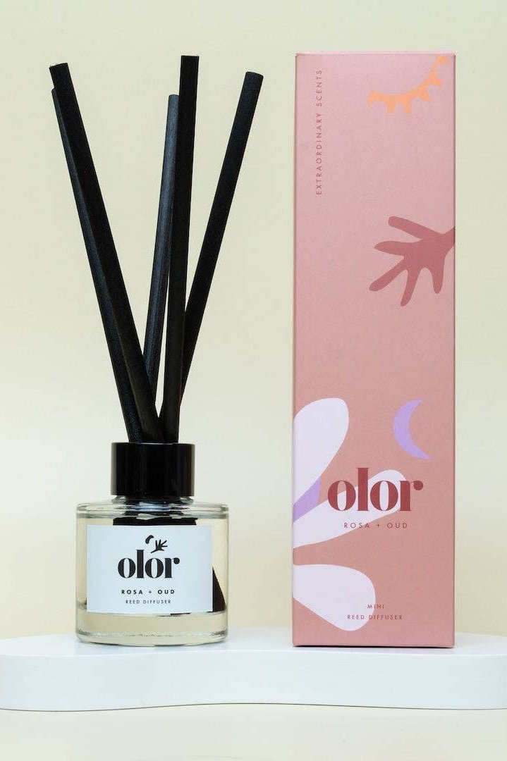 Olor Rosa + Oud Mini Reed Diffuser - The Mercantile London