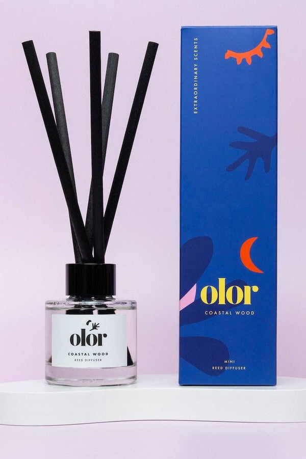 Olor Coastal Wood Mini Reed Diffuser - The Mercantile London