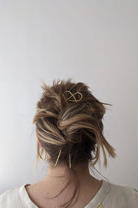 Roake Studio Lizzy Pretzel Brass Hairpin - The Mercantile London