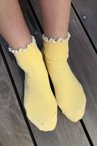 Le Bon Shoppe Petite Ruffled Butter Baby Blue Socks - The Mercantile London
