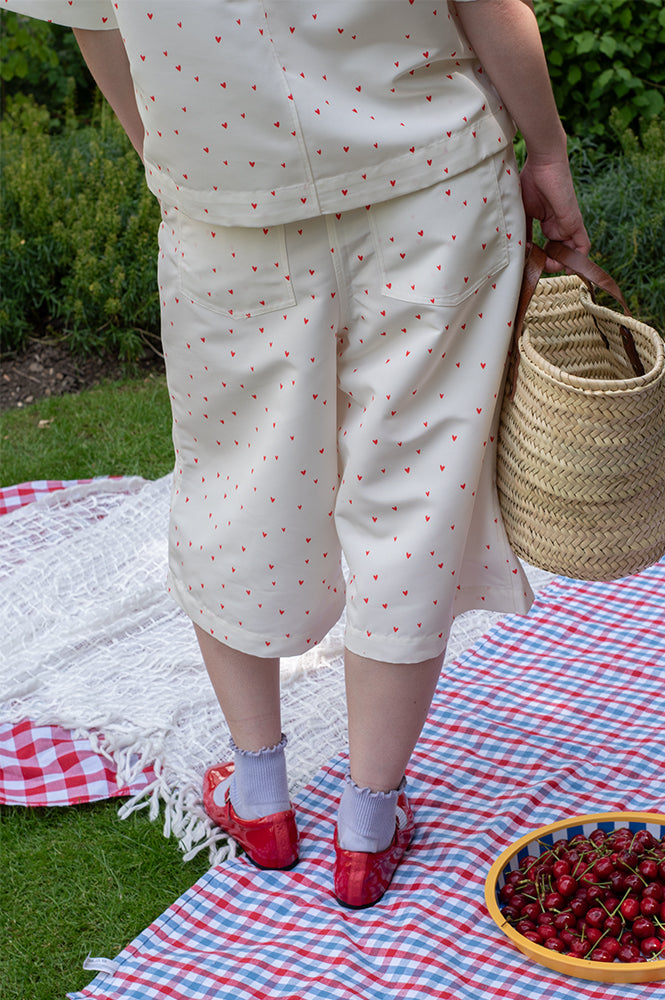 Stella Nova Heart Printed Shorts - The Mercantile London