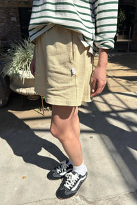 Flared Basketball Shorts (2S-2M-2L): Butter / 2S-2M-2L - The Mercantile London