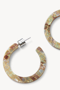 Machete Mini Hoops in Gem Checker RESIZE - The Mercantile London