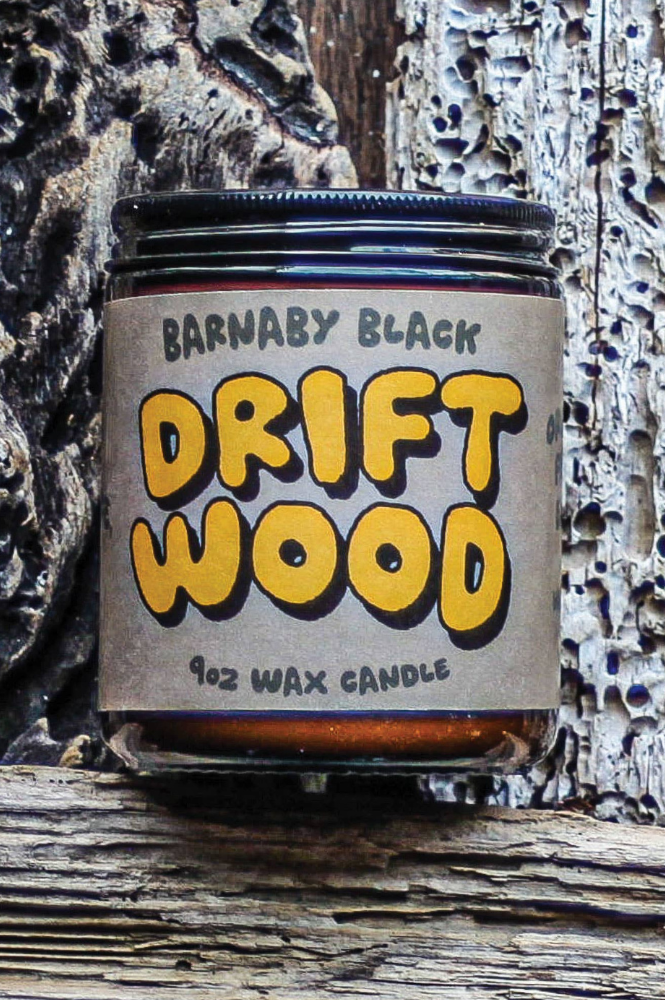 Barnaby Black Driftwood Candle