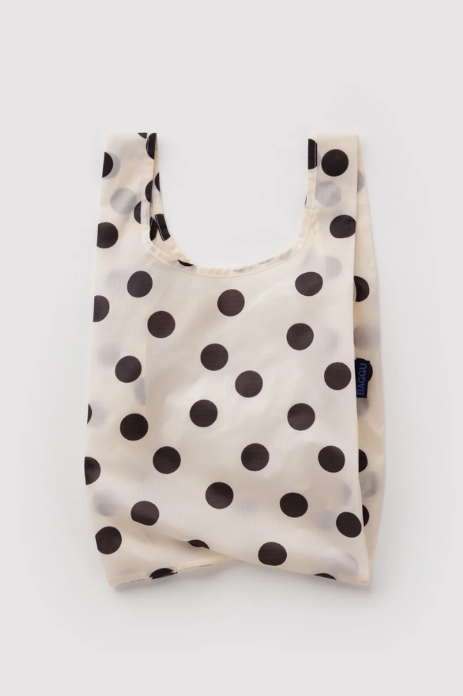 Baggu Baby Cream & Black Polka Dot Reusable Bag