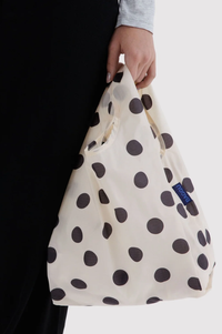 Baggu Baby Cream & Black Polka Dot Reusable Bag