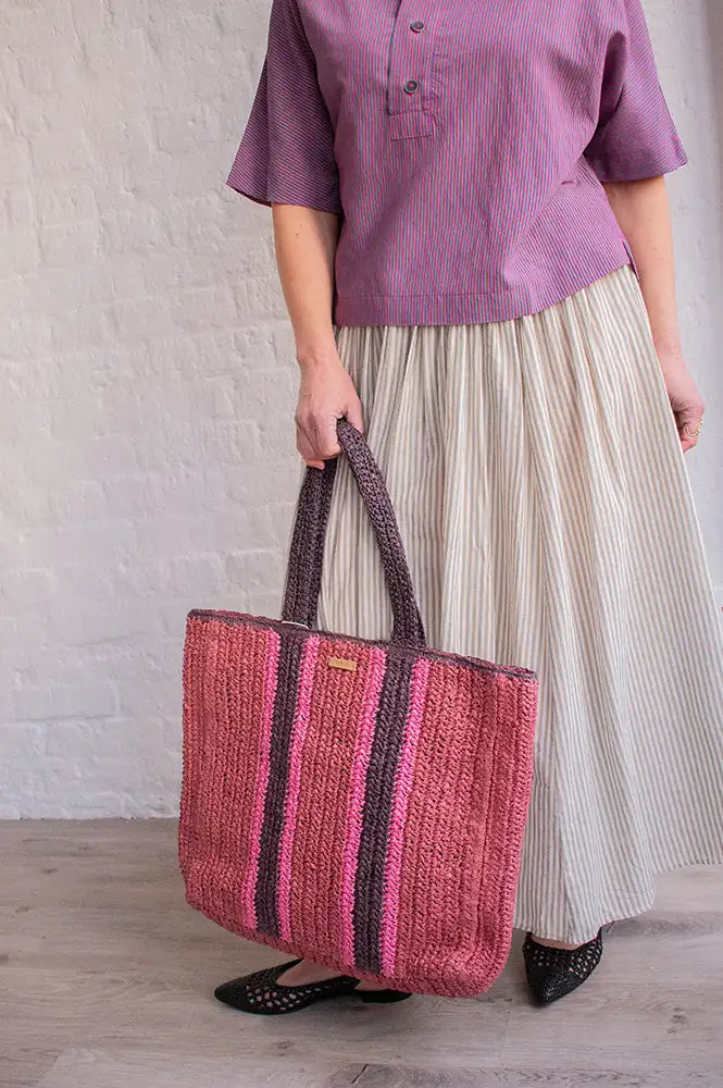 Yerse Red Raffia Bag - The Mercantile London