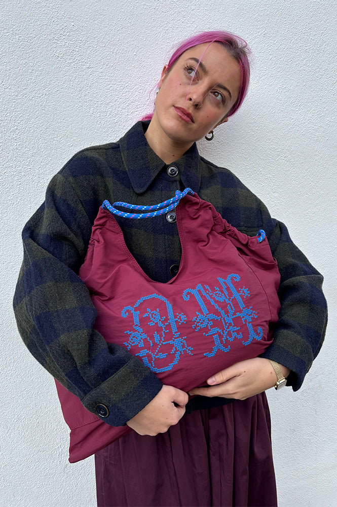 Damson Madder Wilma Techy Burgundy Shopper - The Mercantile London