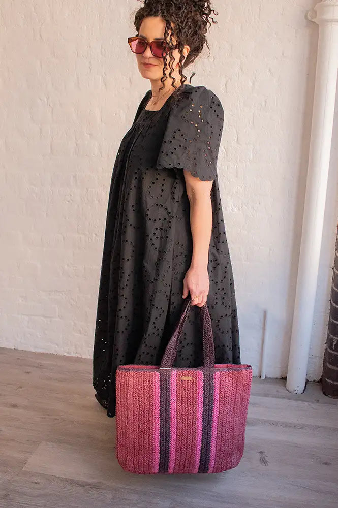 Yerse Red Raffia Bag - The Mercantile London