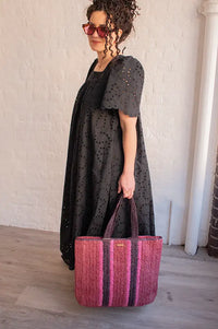 Yerse Red Raffia Bag - The Mercantile London