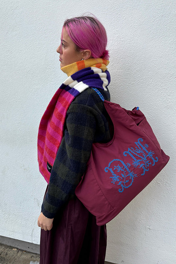 Damson Madder Wilma Techy Burgundy Shopper - The Mercantile London