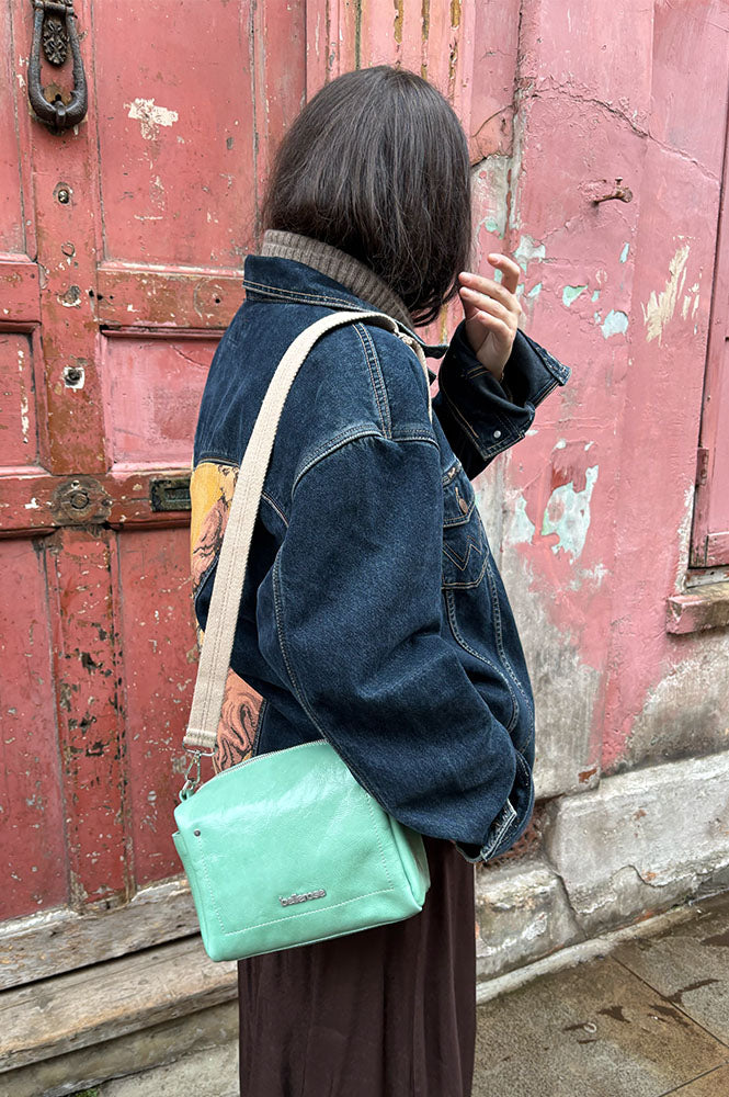 Bellerose Sobox Mist Green Glossy Box Bag