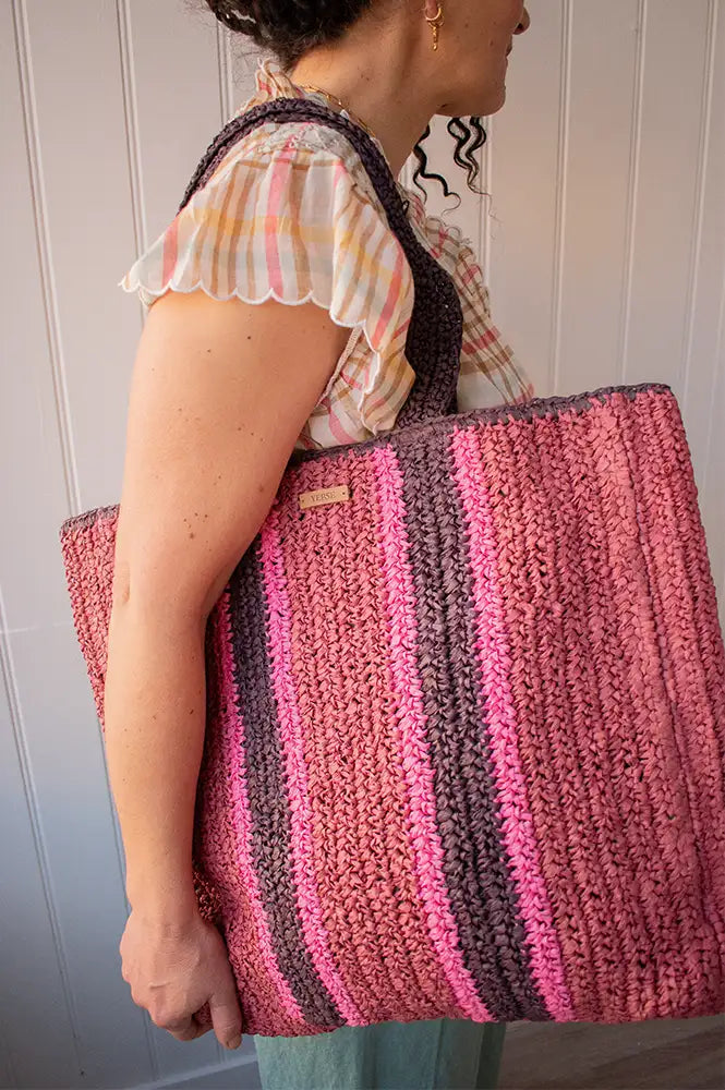 Yerse Red Raffia Bag - The Mercantile London