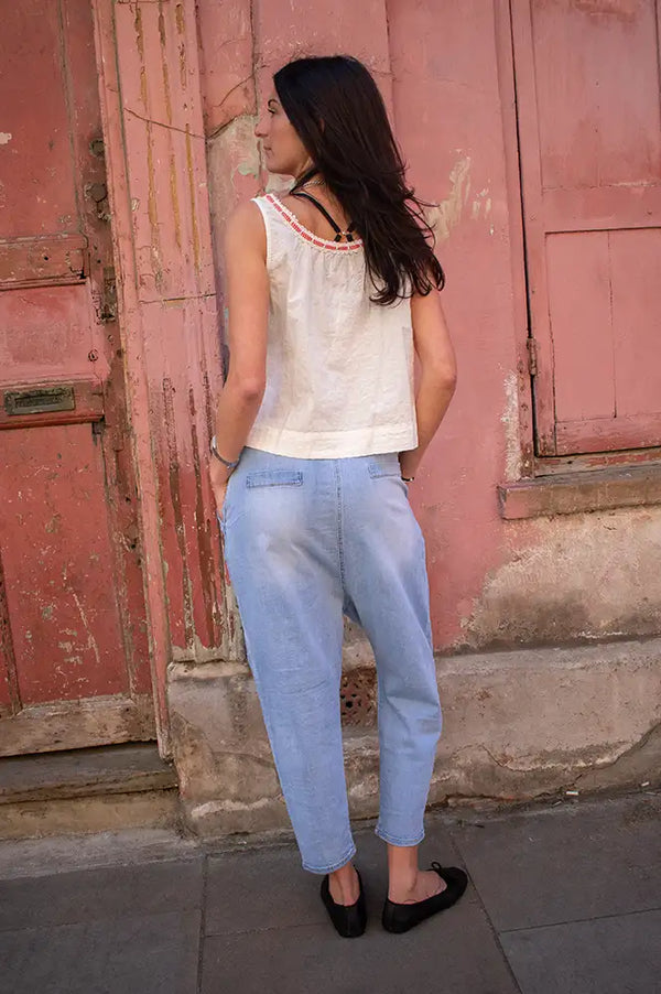 Marta Cottavia Blue Denim Jeans - The Mercantile London
