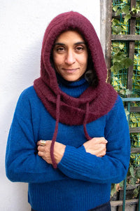 Object Milu Windsor Wine Knitted Balaclava