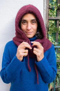 Object Milu Windsor Wine Knitted Balaclava