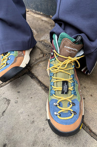 Flower Mountain Bankei Beige Sky Military Trainers - The Mercantile London