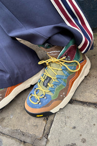 Flower Mountain Bankei Beige Sky Military Trainers - The Mercantile London