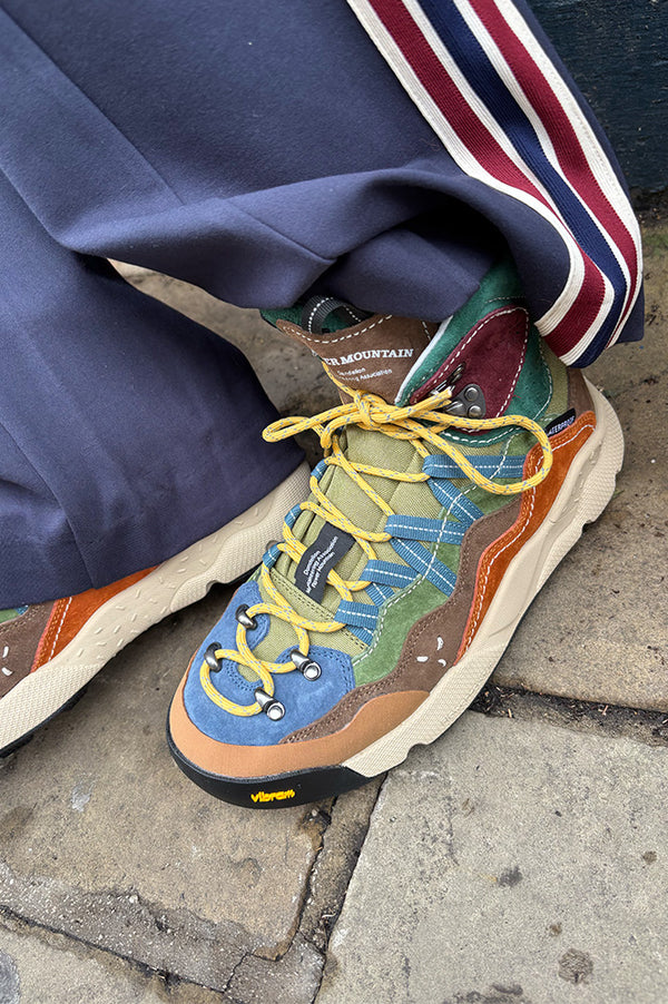 Flower Mountain Bankei Beige Sky Military Trainers - The Mercantile London