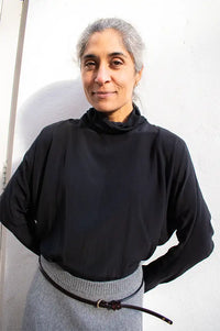 By-Bar Ien Jet Black Viscose Blouse