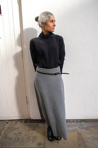 By-Bar Ien Jet Black Viscose Blouse