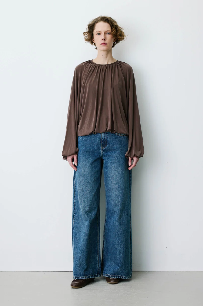 Grace & Mila Barbara Chocolate Top - The Mercantile London