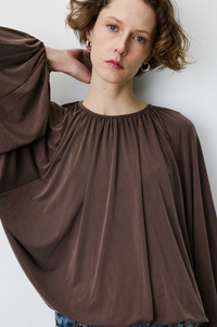 Grace & Mila Barbara Chocolate Top - The Mercantile London