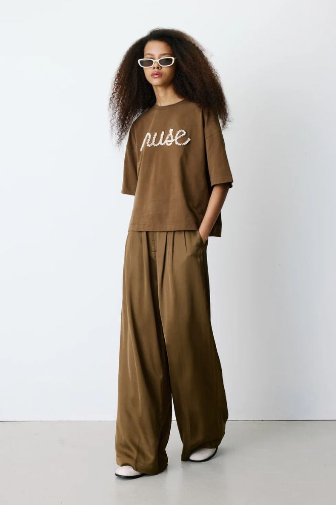 Grace & Mila Barnabe Tobacco Trousers - The Mercantile London