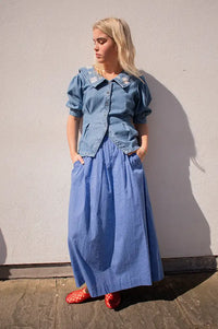 Basic Apparel Chane Sodalite Blue Skirt - The Mercantile London