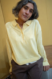 Basic Apparel Selem Sunlight Knitted Polo Sweater - The Mercantile London