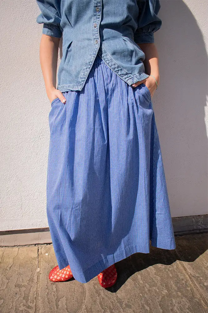 Basic Apparel Chane Sodalite Blue Skirt - The Mercantile London